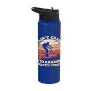 I Don't Crash I Do Random Gravity Checks Stainless Steel Insulated Water Bottle