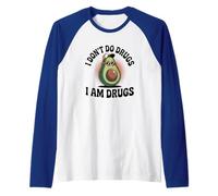 I Dont Do Drugs Funny Party Design Raglan Baseball Tee
