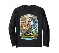 I Don't Do Grain Damage Funny Shark Keto Long Sleeve T-Shirt