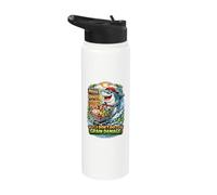 I Don't Do Grain Damage Funny Shark Keto Stainless Steel Insulated Water Bottle