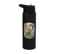 I Don't Do Grain Damage Funny Shark Keto Stainless Steel Insulated Water Bottle