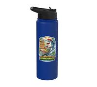 I Don't Do Grain Damage Funny Shark Keto Stainless Steel Insulated Water Bottle