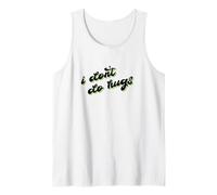 I Don't Do Hugs Minimalist Script Typography Graphic Tank Top