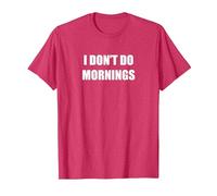 I Don't do it in the Morning T-Shirt, Men, Red Heather, 3X-Large