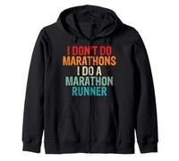 I Don't Do Marathons I Do A Marathon Runner Spouse Funny Zip Hoodie