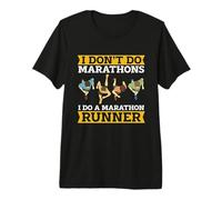 I Don't Do Marathons I Do A Trail Runner Race Half Marathon Premium T-Shirt
