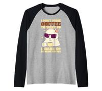 I Don't Drink Coffee to Wake up I Wake up to Drink Coffee Raglan Baseball Tee