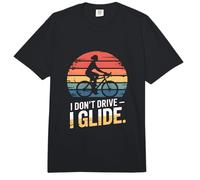 I Don't Drive I Glide Cyclist Bicycle Commuter Comfort Colors Adult Heavyweight T-Shirt