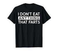 I Don't Eat Anything that Farts Value Graphic T-Shirt, Men, Black, M