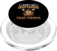 I Don't Eat Anything That Poops - Vegan Vegetarian PopSockets PopGrip for MagSafe