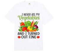 I Don't Eat Anything Vegetables Funny Vegetarian Sarcastic Comfort Colors Adult Heavyweight T-Shirt