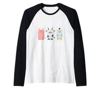 I Don't eat My Friends -Vegetarian Animal Lover Cruelty Free Raglan Baseball Tee