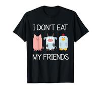 I Don't eat My Friends -Vegetarian Animal Lover Cruelty Free T-Shirt