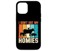 I Don't Eat My Homies Funny Vegan Vegetarian Animal Lover Case for iPhone 12/12 Pro
