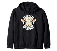 I Don't Eat My Homies Vegan Vegetarian Lamb Sheep Lover Zip Hoodie