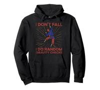 I Don't Fall I Do Random Gravity Checks Funny Boulder Pullover Hoodie