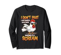 I Don't Fart I Just Whisper In My Pants Chicken Humor Long Sleeve T-Shirt