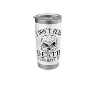 I Don't Fear Dead I just Reanimate It Necromancer Stainless Steel Insulated Tumbler
