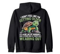 I Don't Feel Like I'm Getting Older It's More Turtle Funny Zip Hoodie