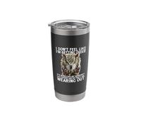 I Don't Feel Like I'm Getting Older owl Stainless Steel Insulated Tumbler