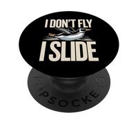 I Don't Fly I Slide With Style penguin PopSockets Adhesive PopGrip