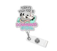 I Dont Get Distracted I Go On Side Quests Badge Reel with Silver Glitter, Funny Sarcastic ADHD Retractable ID Clip Holder Gift for Healthcare Worker, Nurse, Nursing Student, Social Workers, Coworker