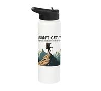 I Don't Get It The Trail Looked So Flat On The Map Stainless Steel Insulated Water Bottle