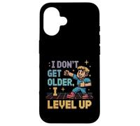 I Don't Get Older I Level Up Retro Pixel Art Gamer Case for iPhone 16