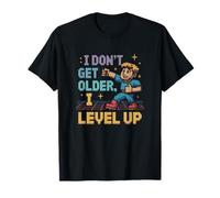 I Don't Get Older I Level Up Retro Pixel Art Gamer T-Shirt