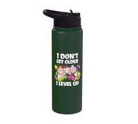 I Don't get Older i Level up who Loves Video Games Stainless Steel Insulated Water Bottle