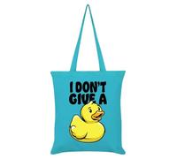 I Don't Give A Duck Azure Blue Tote Bag