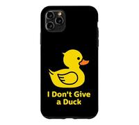 I Don't Give a Duck, Cool Yellow Duck Illustration Graphic Case for iPhone 11 Pro Max
