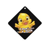 I Don't Give A Duck Funny Car Air Freshener Decorative Hanging Aromatherapy Tablets for Car Trucks Rhombus