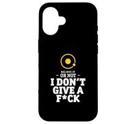 I Don't Give A Fck - Funny geocentric astronomy Case for iPhone 16