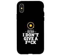 I Don't Give A Fck - Funny geocentric astronomy Case for iPhone X/XS