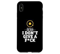 I Don't Give A Fck - Funny geocentric astronomy Case for iPhone XS Max