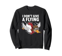 I Dont Give A Flying Duck Pilot Sarcastic Funny Pun Sweatshirt