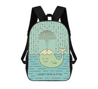 I Dont Give A Fuck Backpack, 3D Printed School Bag, School Lunch Bag, Travel Backpack, Friends Backpack, School Backpack for Girls And Boys 17inch