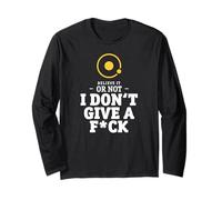 I Don't Give A - Funny Geocentric Astronomy Long Sleeve T-Shirt
