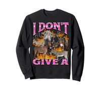 I Don't Give A Funny Offensive Donkey Meme Bootleg Graphic Sweatshirt