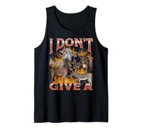 I Don't Give A Funny Offensive Donkey Meme Bootleg Graphic Tank Top