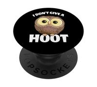 I Don't Give A Hoot Funny Googly Eyes Owl PopSockets Adhesive PopGrip