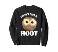 I Don't Give A Hoot Funny Googly Eyes Owl Sweatshirt