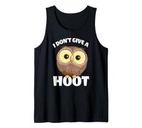I Don't Give A Hoot Funny Googly Eyes Owl Tank Top