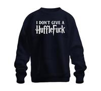 I Don't Give a Huffle Funny Halloween Harry Potter Fan Gift Unisex Sweatshirt Pullover, navy, S