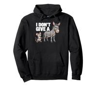 I Don't Give a Rats Ass Mouse Donkey Funny Sarcastic Animal Pullover Hoodie
