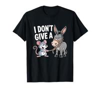I Don't Give a Rats Ass Mouse Donkey Funny Sarcastic Animal T-Shirt