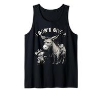 I Don't Give a Rats Ass Mouse & Donkey Funny Tank Top