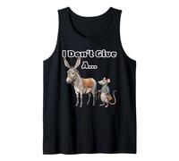 I Don't Give a Rats Ass Mouse & Donkey Funny Tank Top