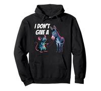 I Don't Give A Rats Ass Rat Donkey Funny Sarcastic Pullover Hoodie